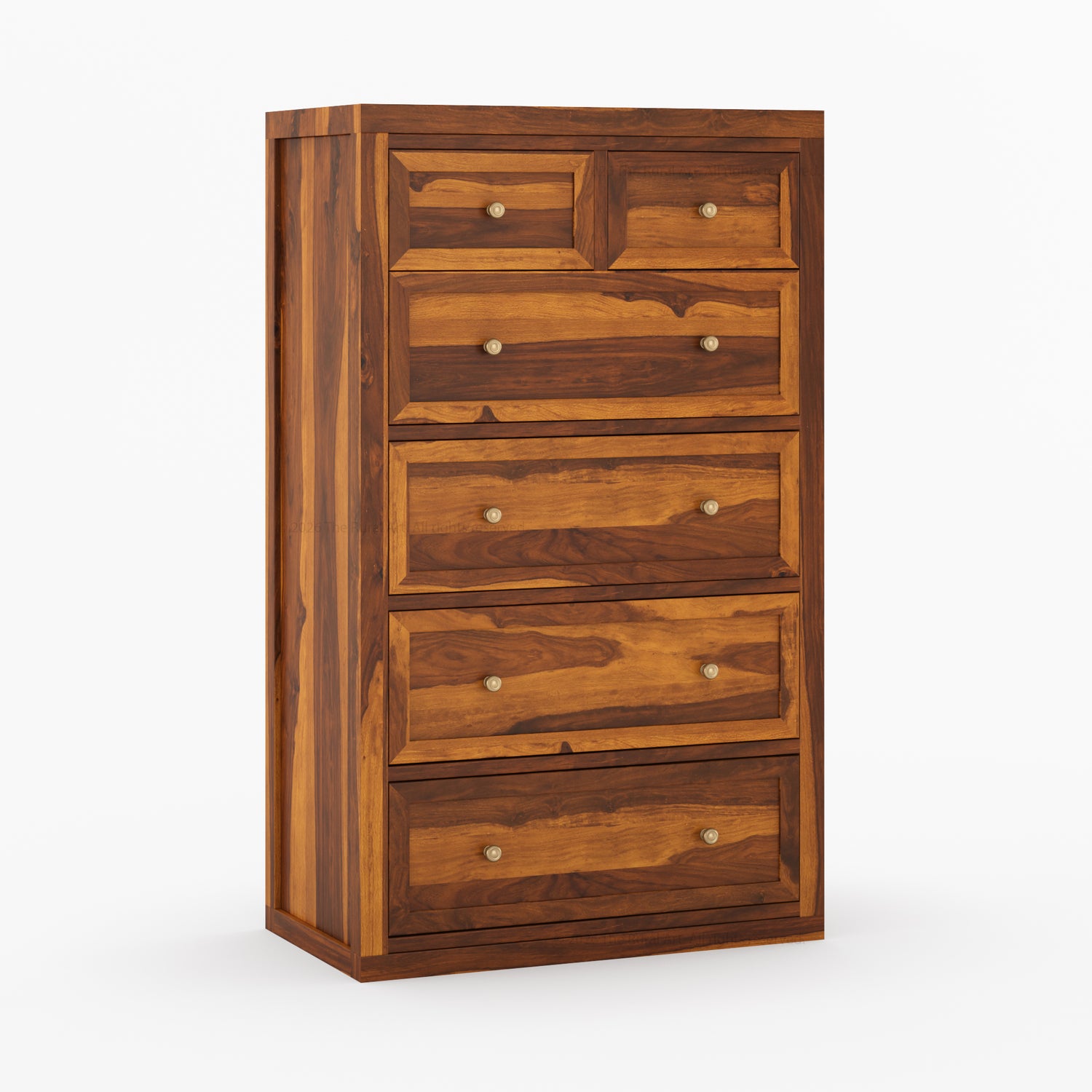 Seward Solid Wood Dresser with Panel Detailing