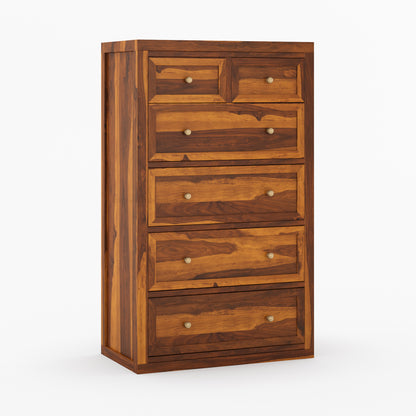 Seward Solid Wood Dresser with Panel Detailing