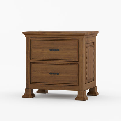 Prescott Grand Heritage Solid Wood Nightstand with Panel Detailing