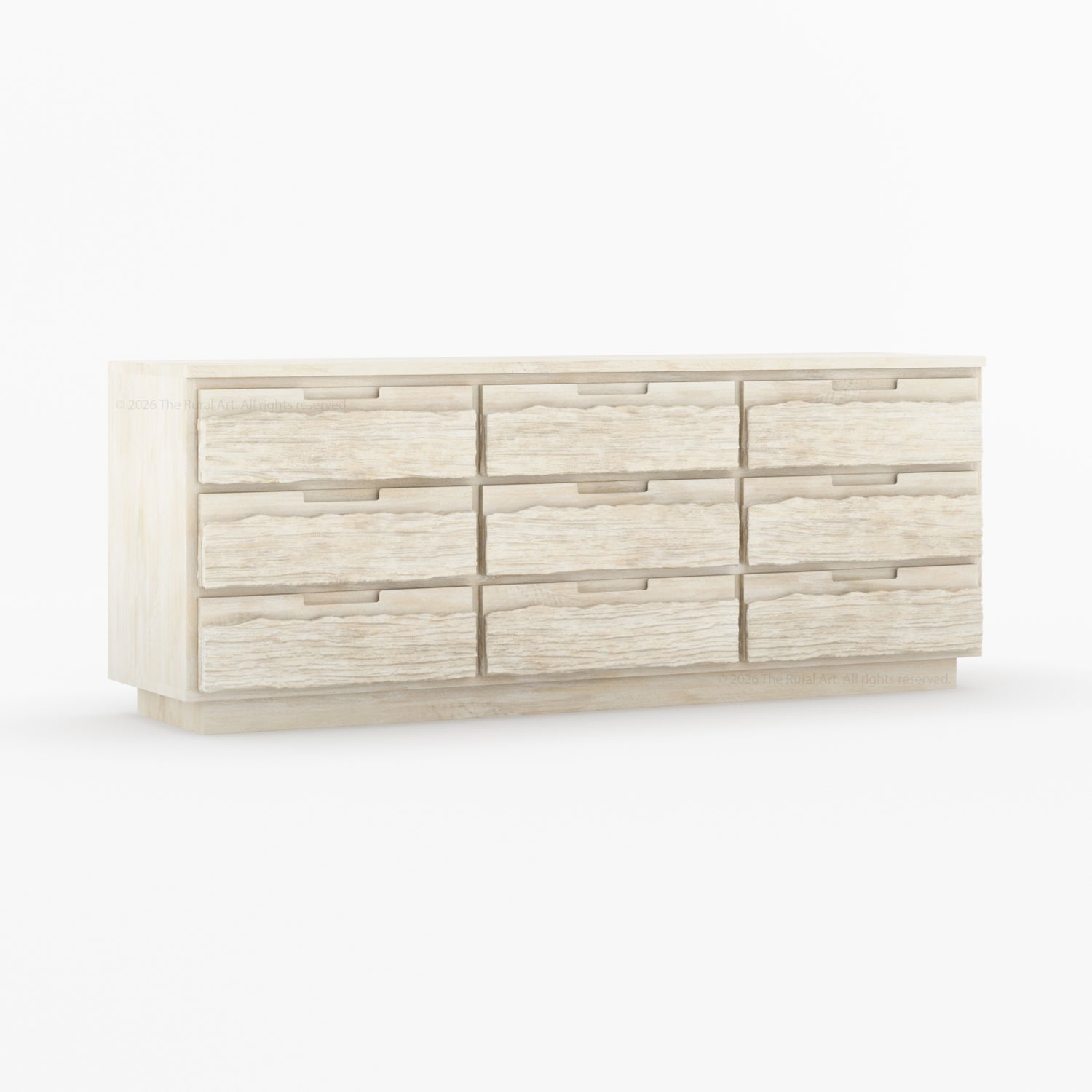 Nome Modern Solid Wood Textured Dresser