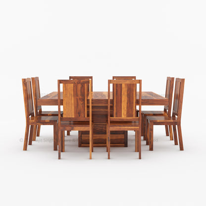 Arcadia Solid Wood Dining Table With Storage