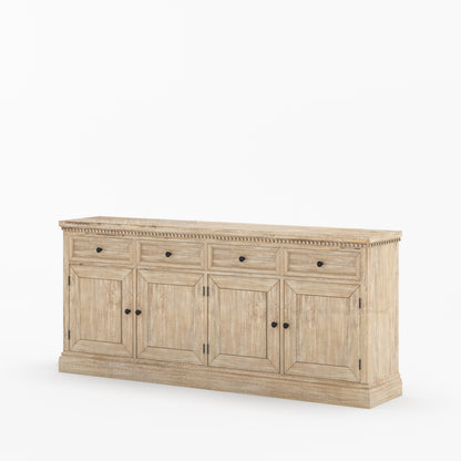 Crossett Solid Wood Sideboard Buffet in Weathered Drift Finish