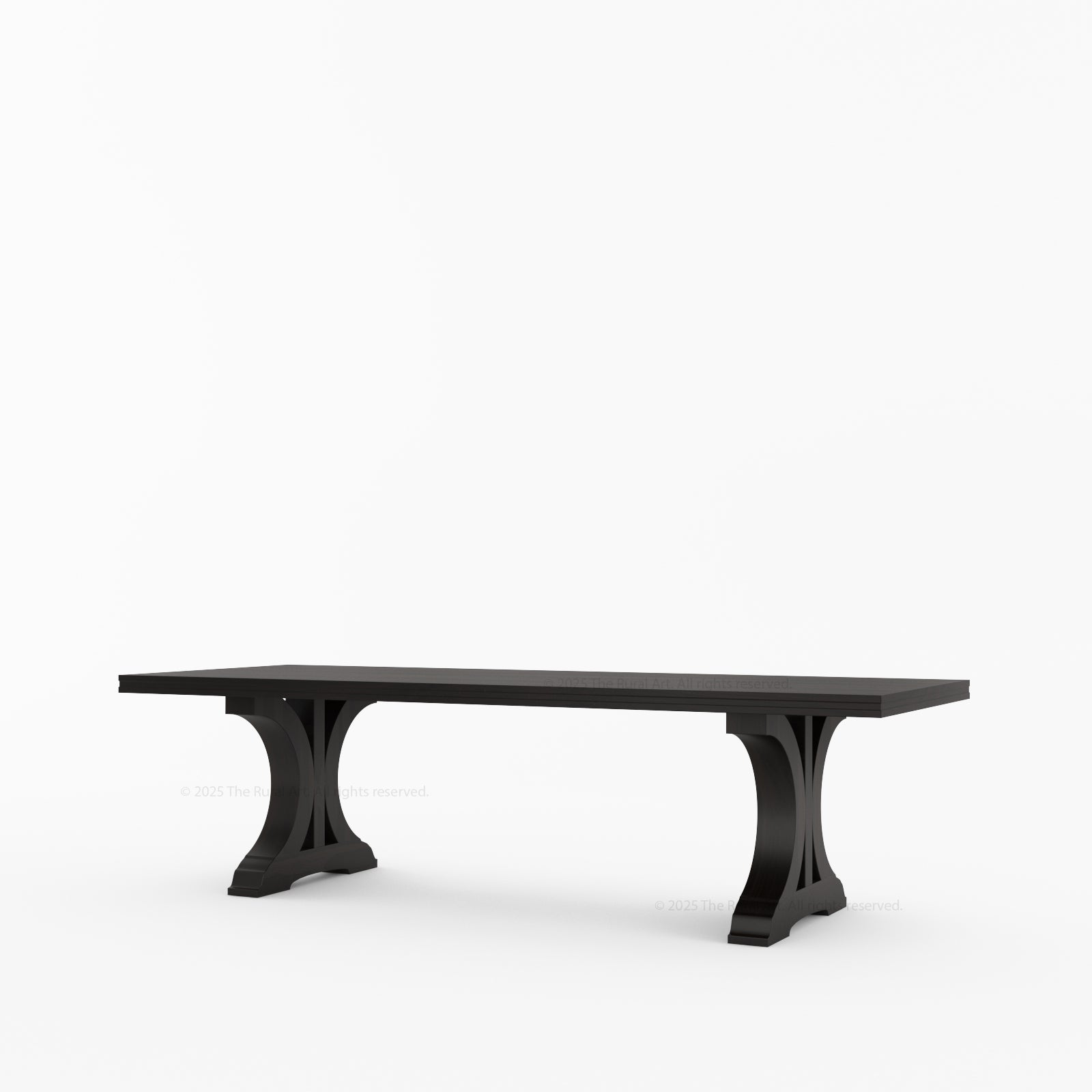 Sherman Solid Wood Black Dining Table and Chair Set for 4, 6, 8, 10, 12 People