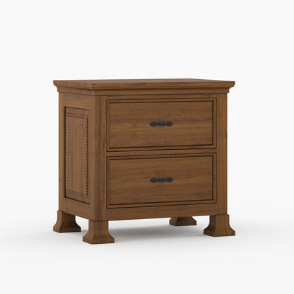 Prescott Grand Heritage Solid Wood Nightstand with Panel Detailing