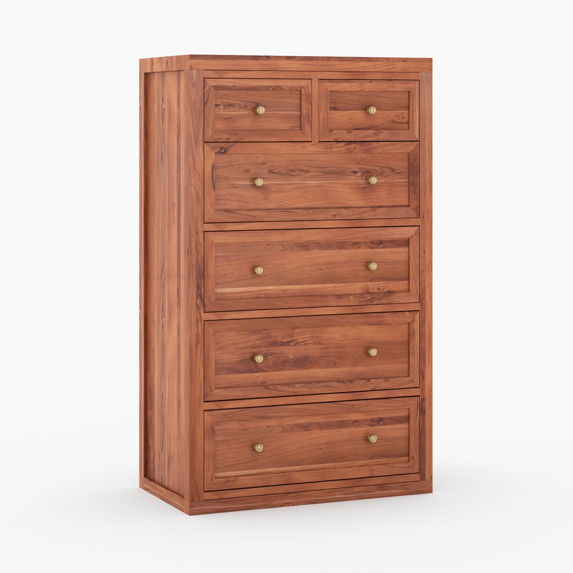 Seward Solid Wood Dresser with Panel Detailing