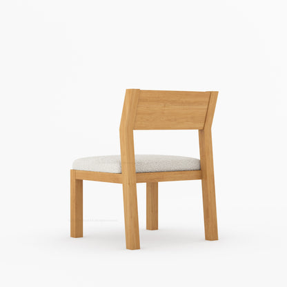 Novato Modern Solid Wood Upholstered Dining Chair