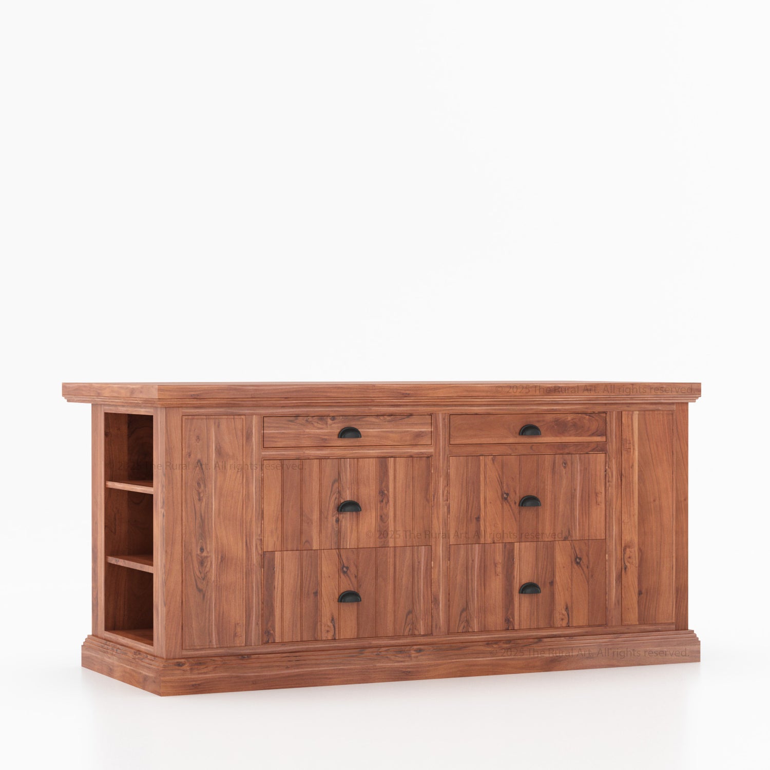 Chester Solid Wood Panelled Kitchen Island