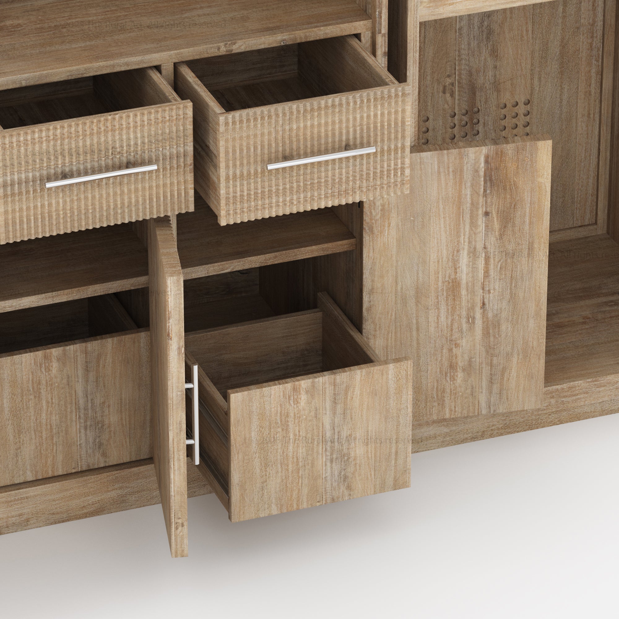 Kentucky Grand Reserve Wine Bar Cabinet with Fridge Space &amp; Coffee Station