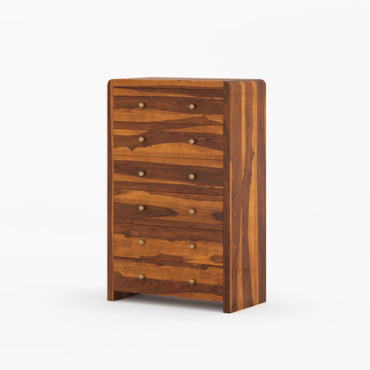 Garland Solid Wood Tall Dresser 6 Drawer Chest with Rounded Edges