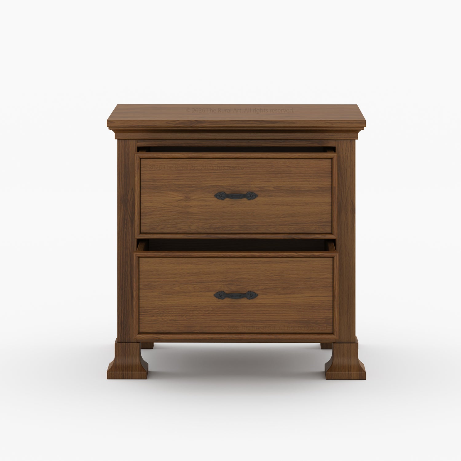 Prescott Grand Heritage Solid Wood Nightstand with Panel Detailing