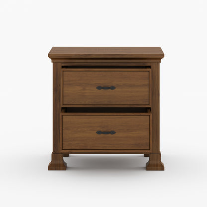 Prescott Grand Heritage Solid Wood Nightstand with Panel Detailing