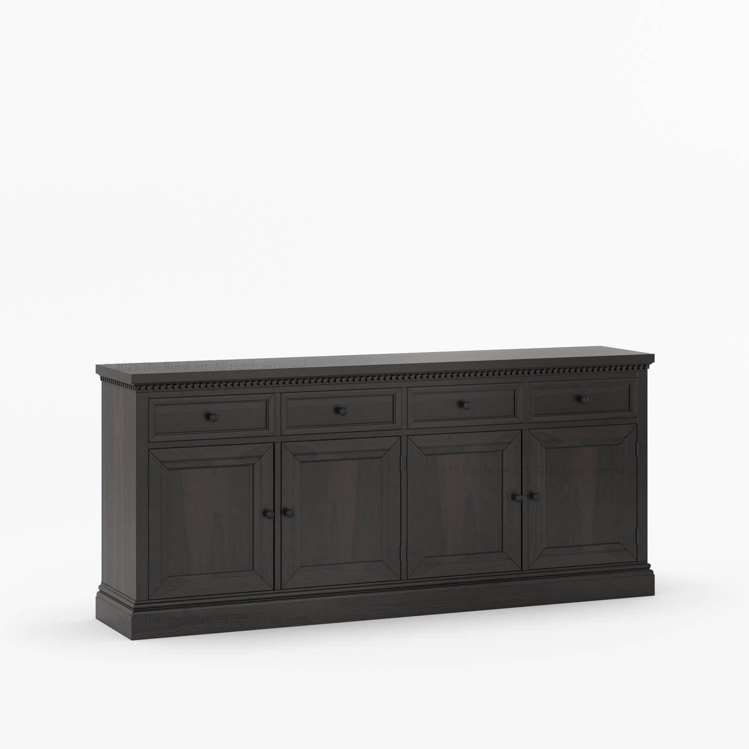 Crossett Solid Wood Sideboard Buffet in Weathered Drift Finish