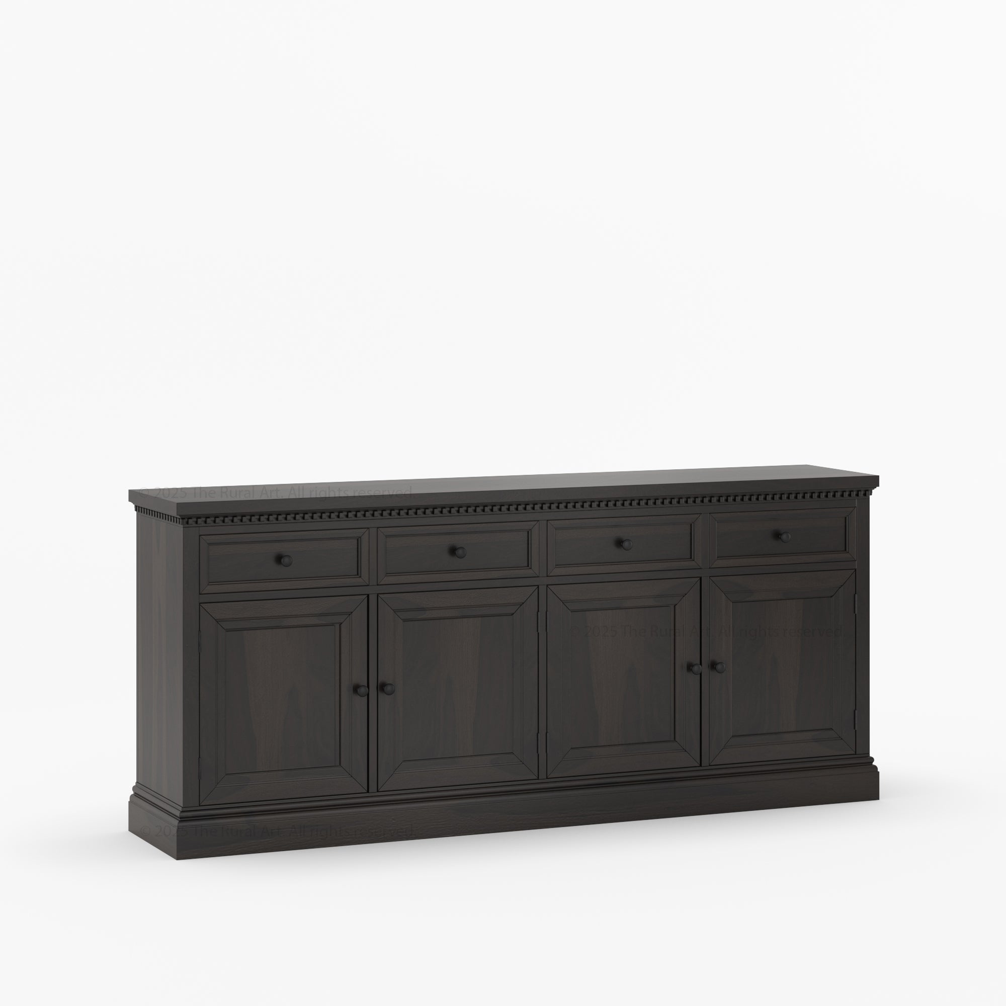 Crossett Solid Wood Sideboard Buffet in Weathered Drift Finish