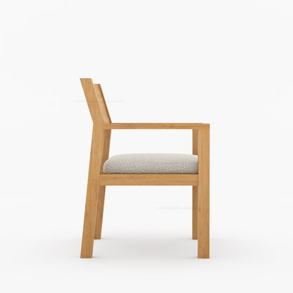 Novato Modern Solid Wood Upholstered Dining Chair