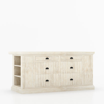 Chester Solid Wood Panelled Kitchen Island