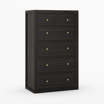 Seward Solid Wood Dresser with Panel Detailing