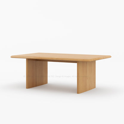 Nordic Serenity Teak Wood Coffee Table