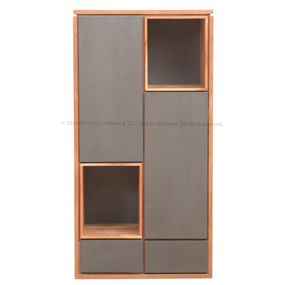 Urban Forge Solid Wood Rustic Book Shelf