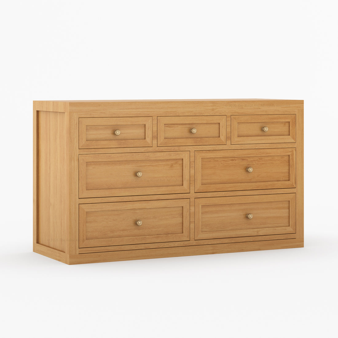 Seward Solid Wood Dresser with Panel Detailing