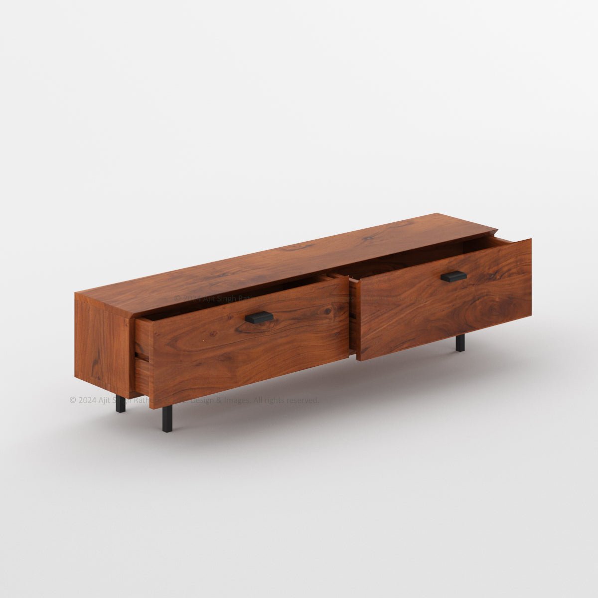 Prescott Solid Wood TV Stand Media Console