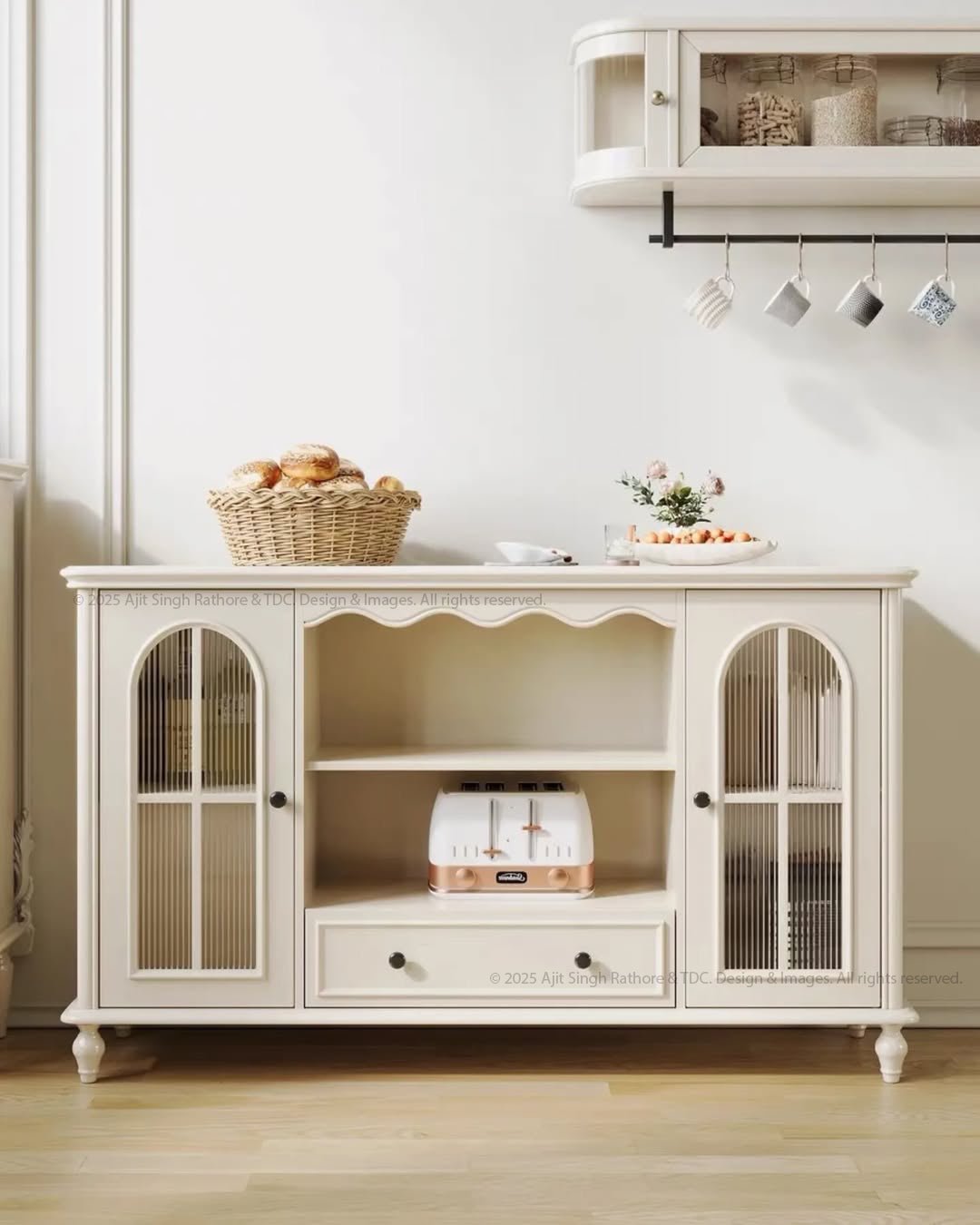 Greenville Solid Wood Kitchen Sideboard