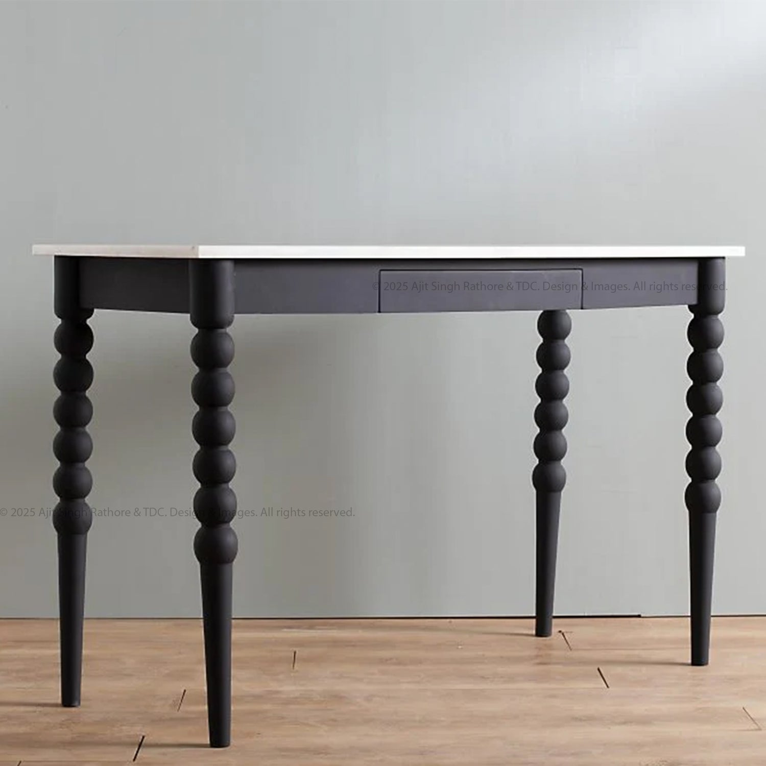 Great Neck Heritage Solid Wood Console Table with Marble Top