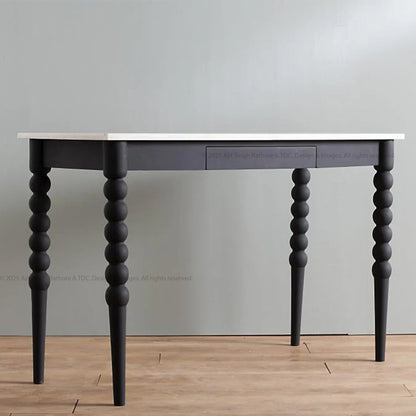 Great Neck Heritage Solid Wood Console Table with Marble Top