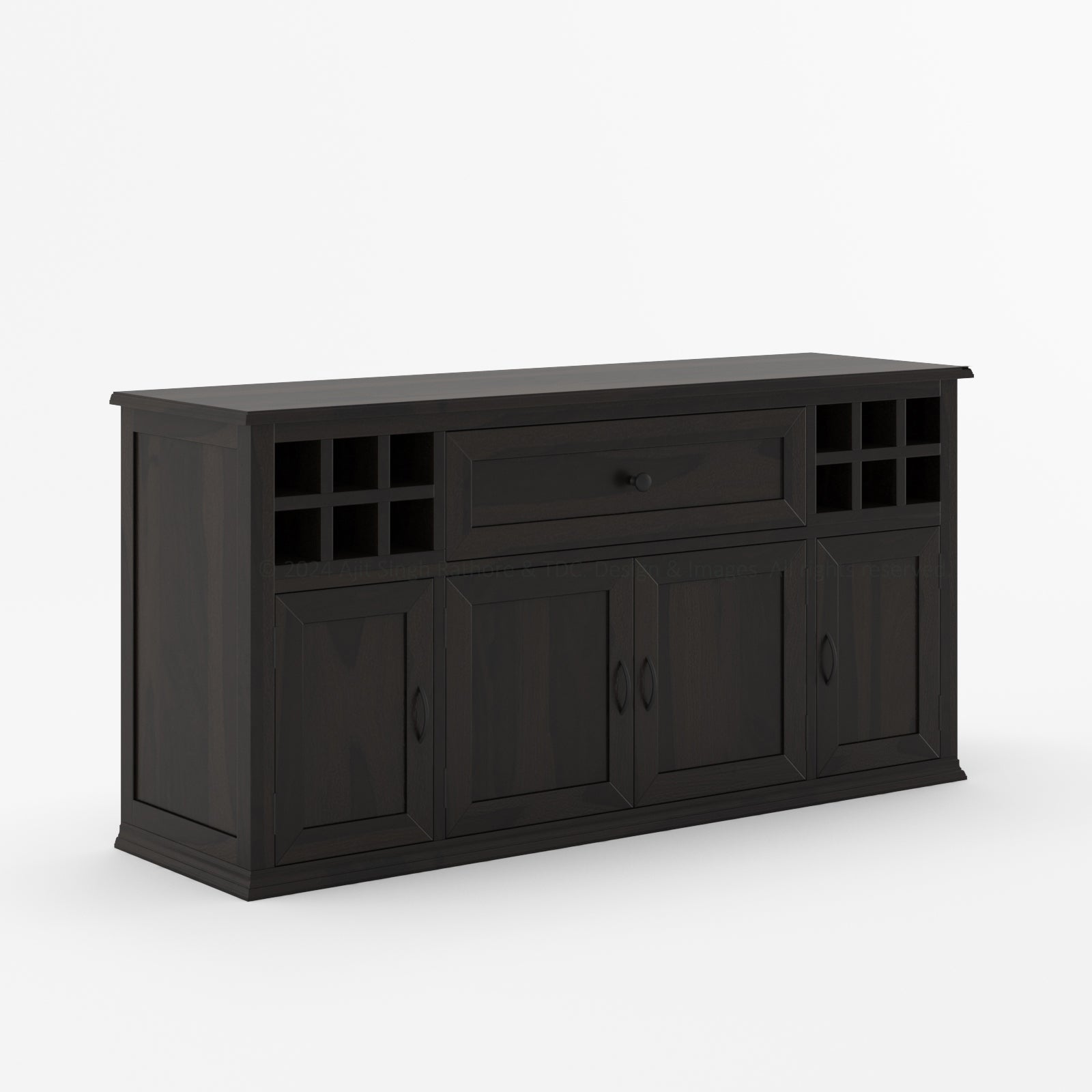 High Sierra Sideboard Buffet Wine Bar Cabinet