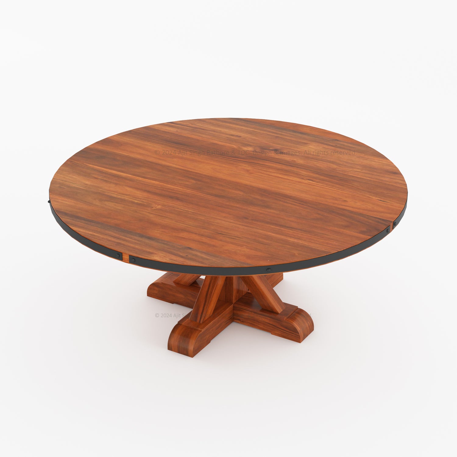 Troy Solid Wood Dining Table