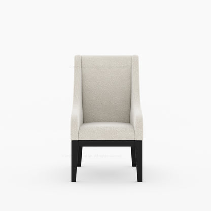 Phoenix Upholstered Dining Armchair With Bouclé Fabric