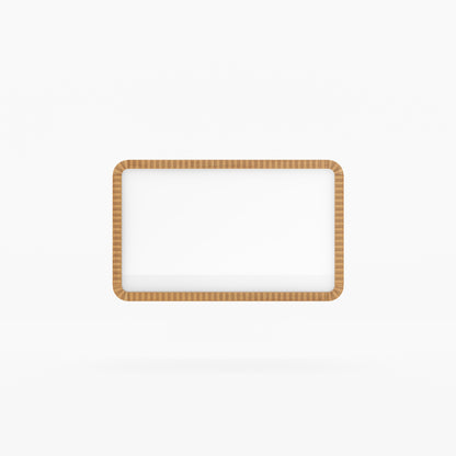Lewes Fluted Wood Mirror | Framed Wall Mirror in Solid Wood