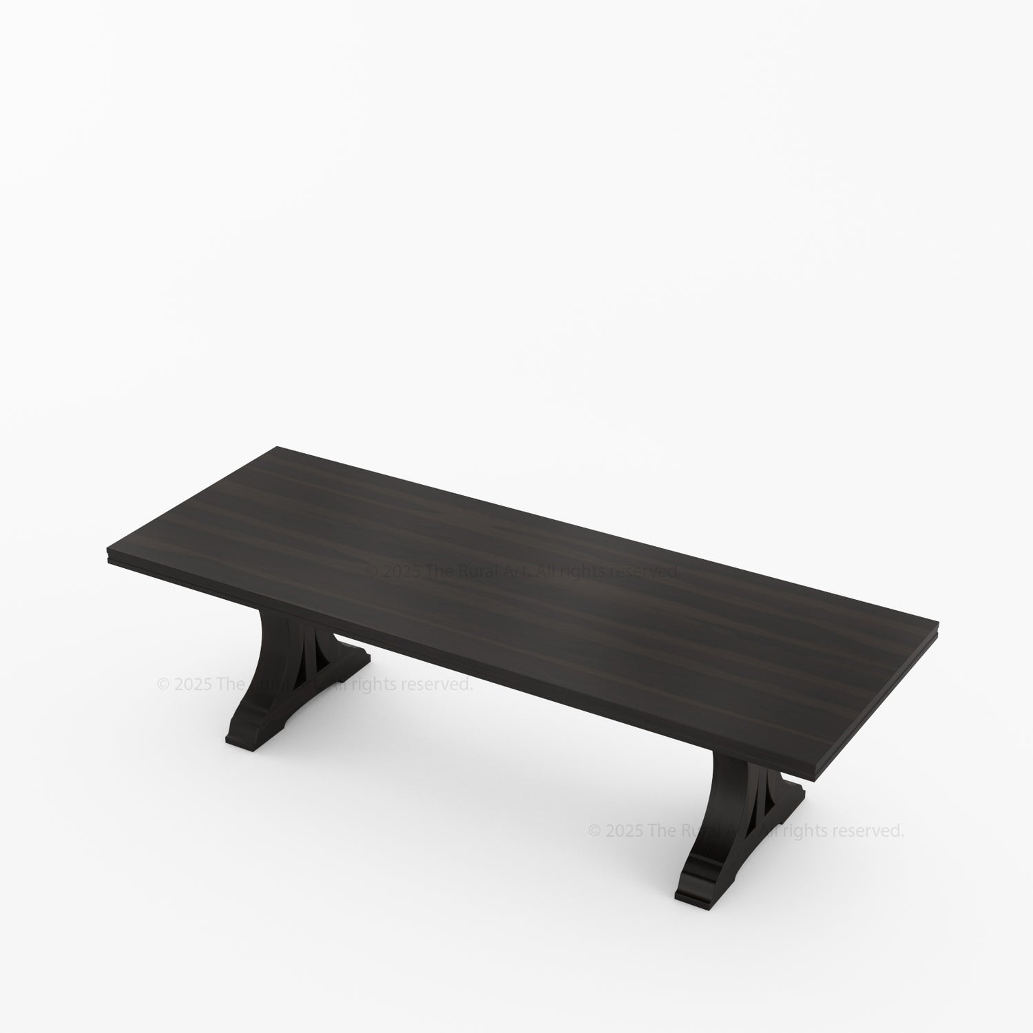 Sherman Solid Wood Black Dining Table and Chair Set for 4, 6, 8, 10, 12 People