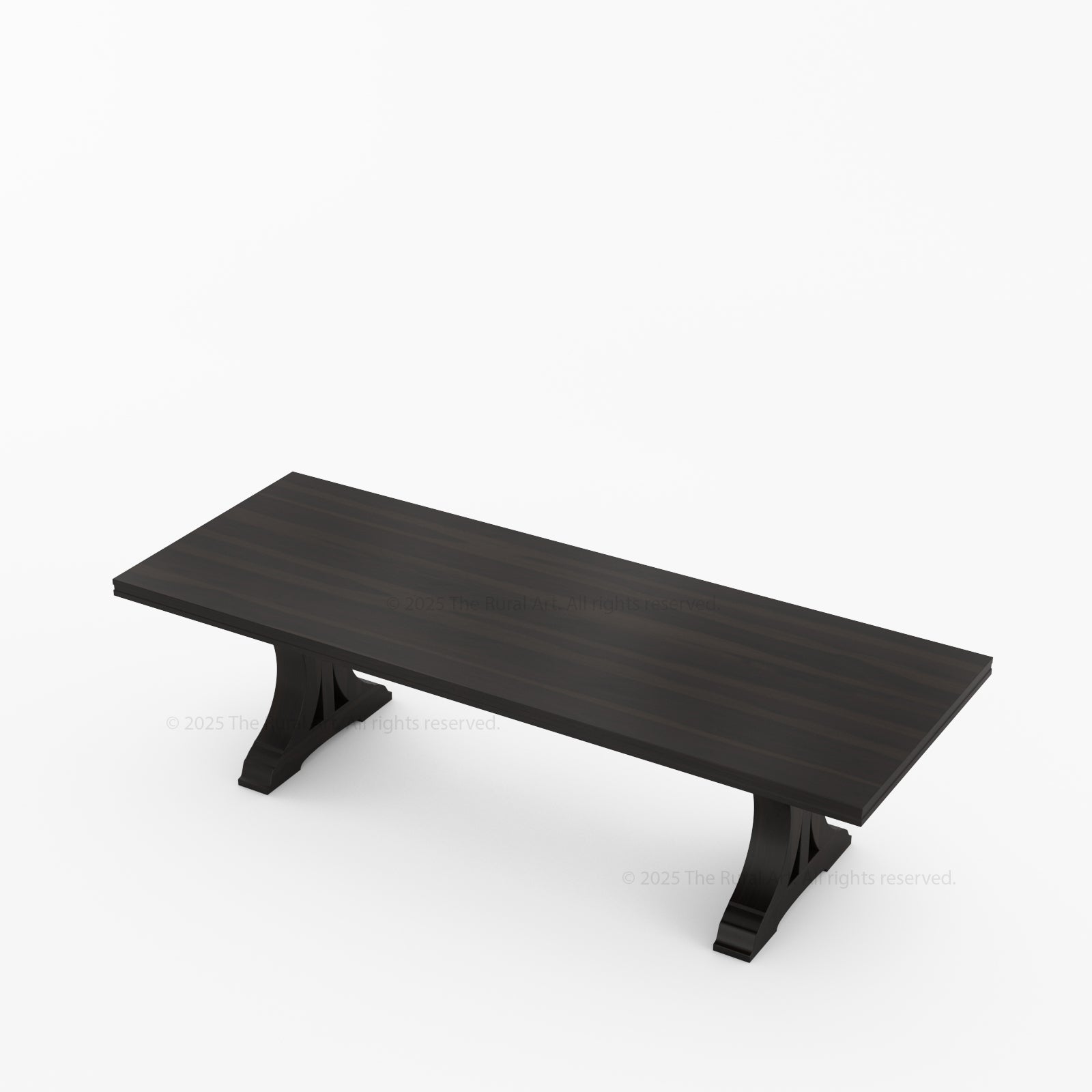 Sherman Solid Wood Black Dining Table and Chair Set for 4, 6, 8, 10, 12 People