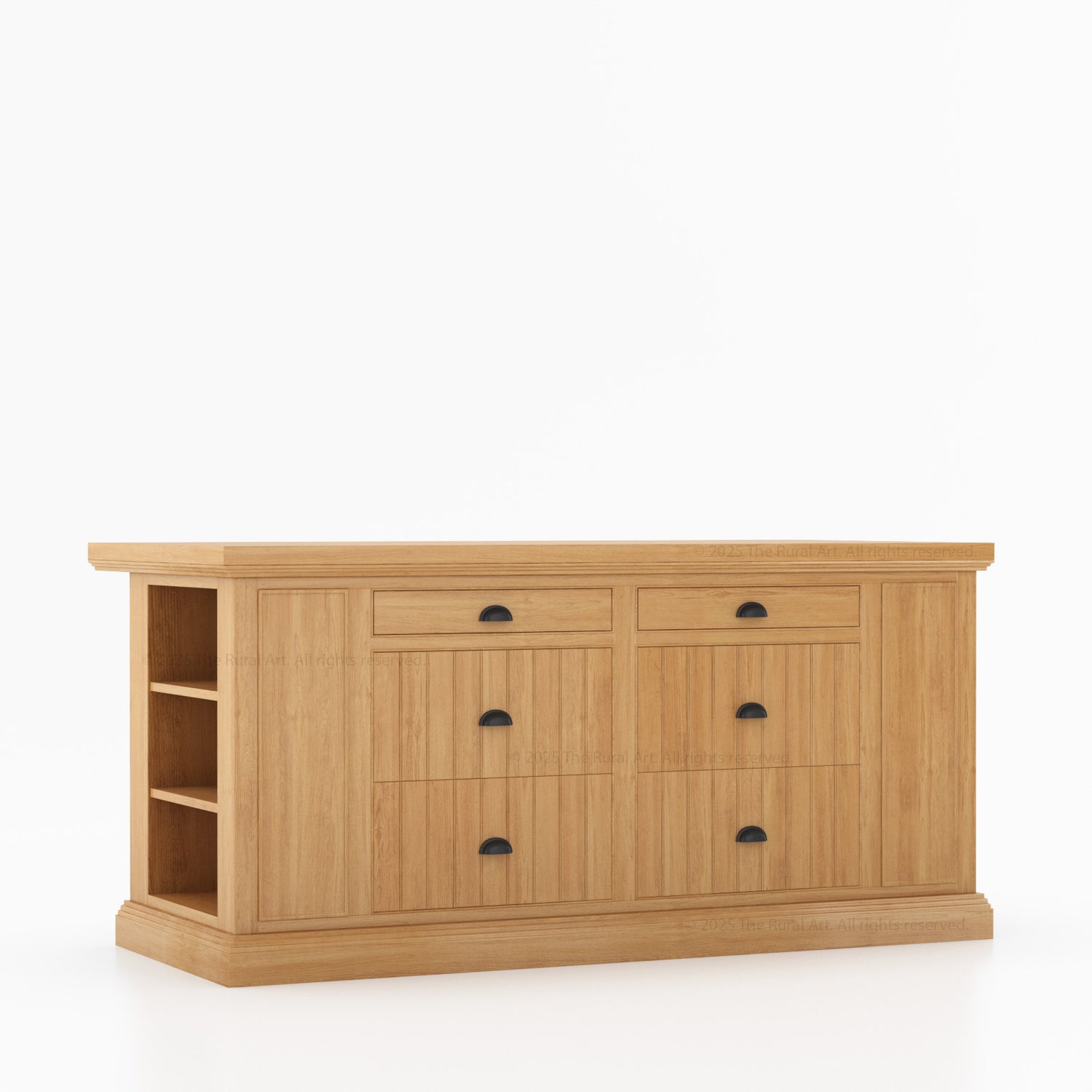 Chester Solid Wood Panelled Kitchen Island