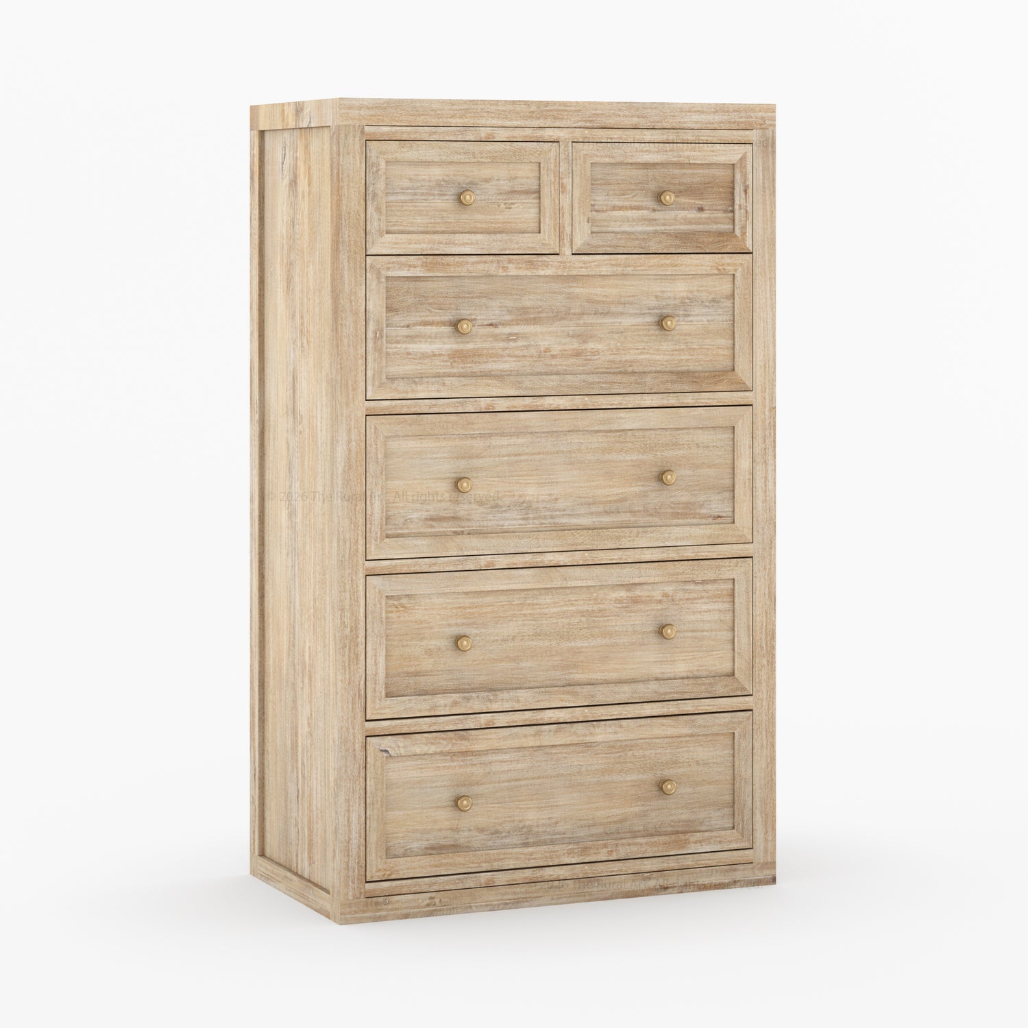 Seward Solid Wood Dresser with Panel Detailing
