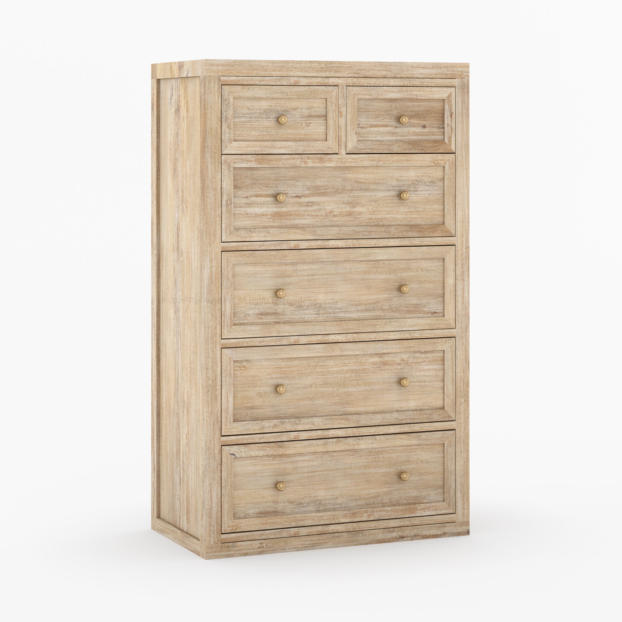 Seward Solid Wood Dresser with Panel Detailing