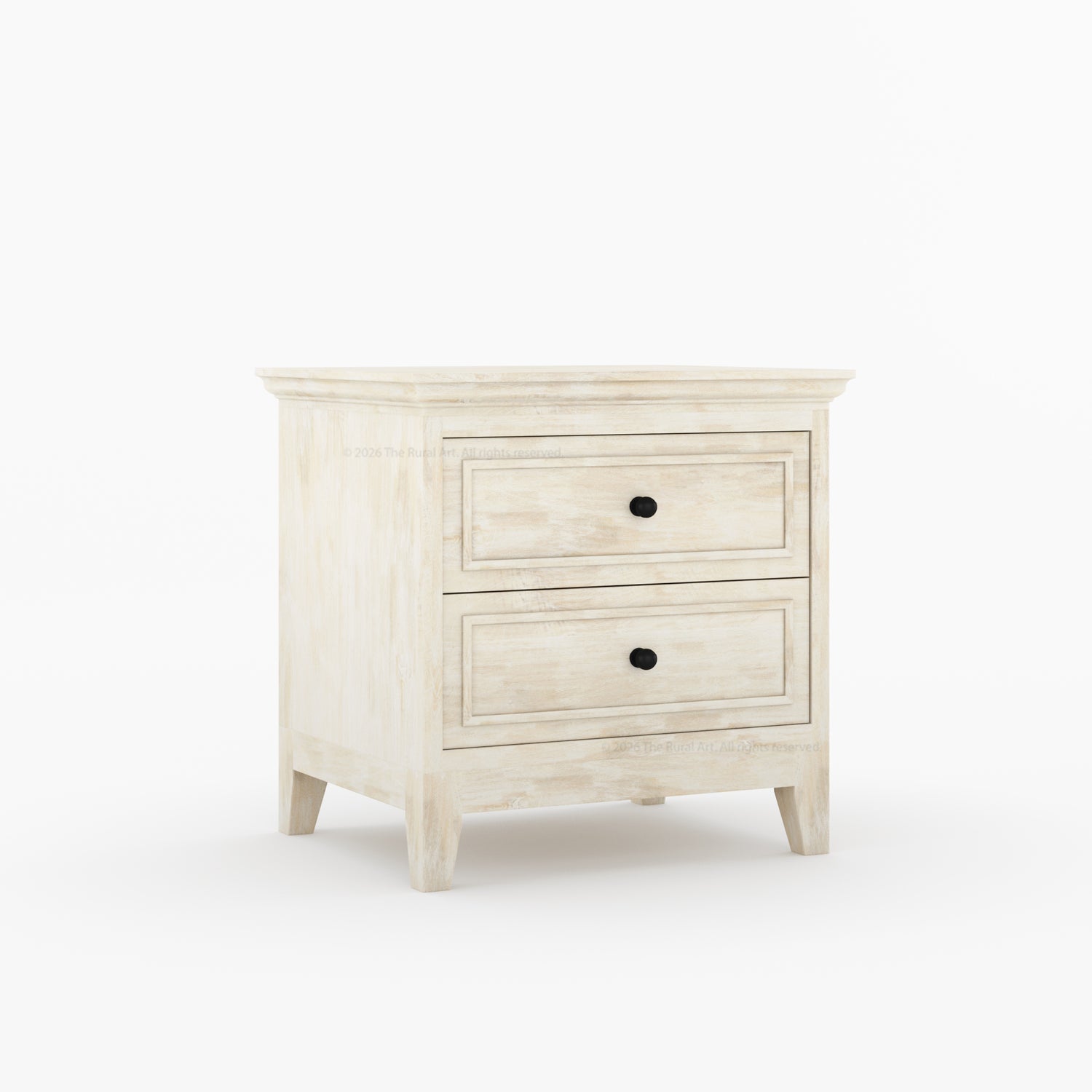 Anniston Solid Wood Nightstand with 2 Drawers