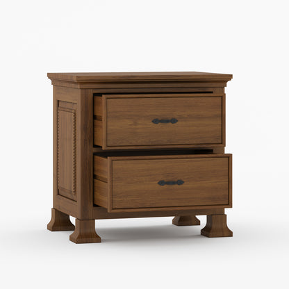 Prescott Grand Heritage Solid Wood Nightstand with Panel Detailing