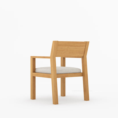 Novato Modern Solid Wood Upholstered Dining Chair