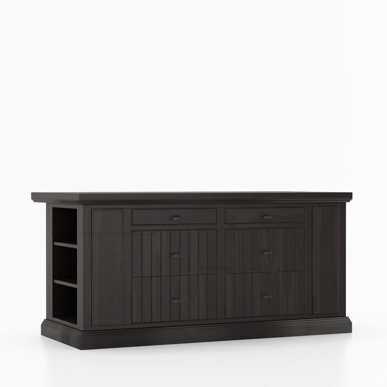Chester Solid Wood Panelled Kitchen Island