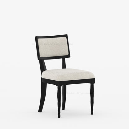 Monterey Turned-Leg Upholstered Dining Chair