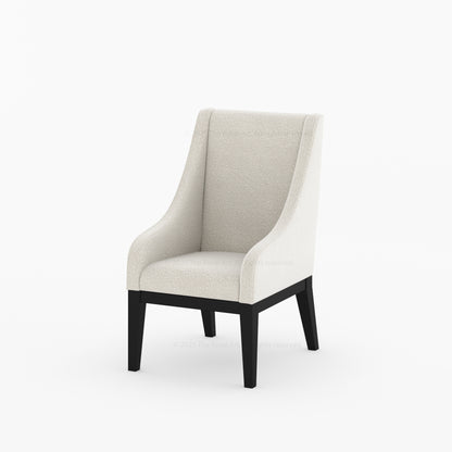 Phoenix Upholstered Dining Armchair With Bouclé Fabric