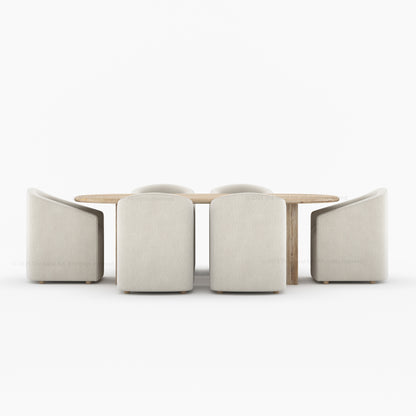 Philadelphia Dining Table &amp; Upholstered Chair Set