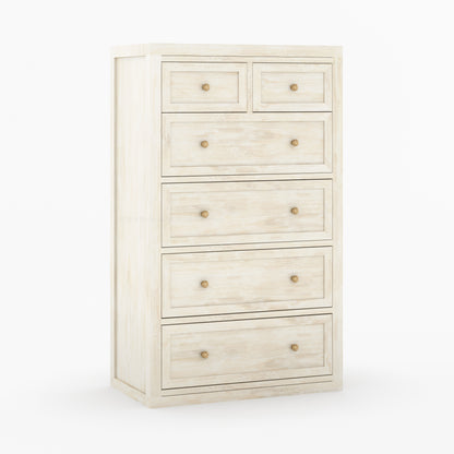 Seward Solid Wood Dresser with Panel Detailing