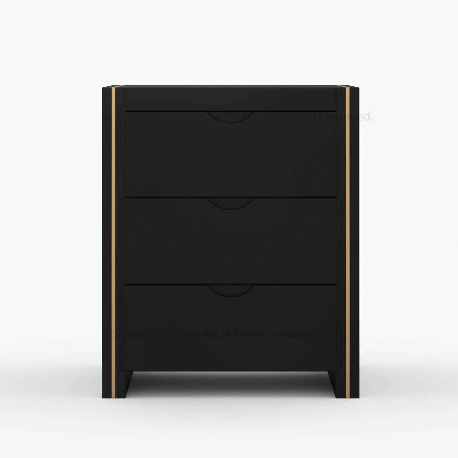 Branson Solid Wood Bedroom Collection with Brass Inlay Detailing