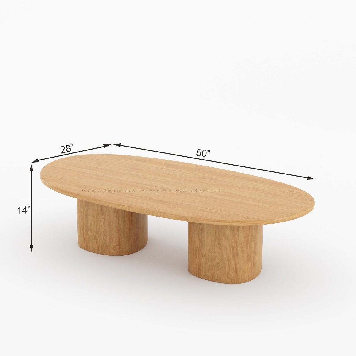 Sedona Serenity Dual Wood Nesting Coffee Table - theruralart.com