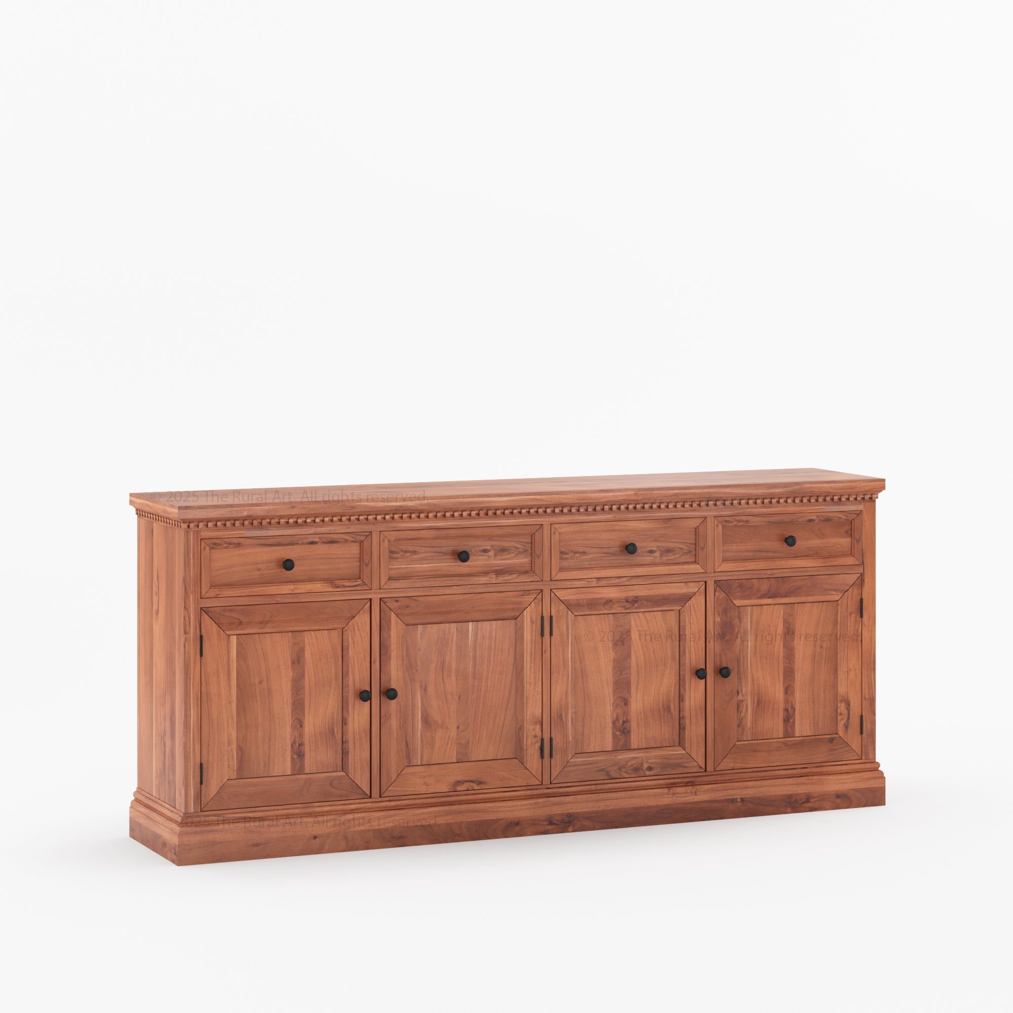 Crossett Solid Wood Sideboard Buffet in Weathered Drift Finish