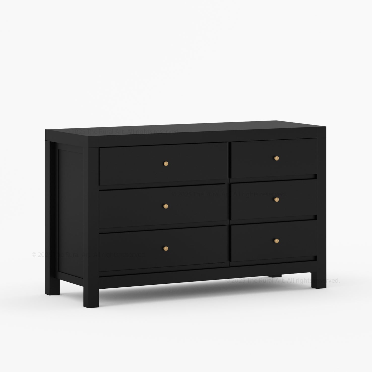 Orlando Solid Wood 6 Drawer Dresser Bedroom Storage