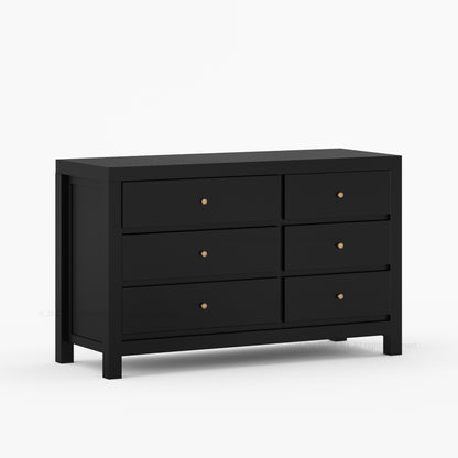 Orlando Solid Wood 6 Drawer Dresser Bedroom Storage