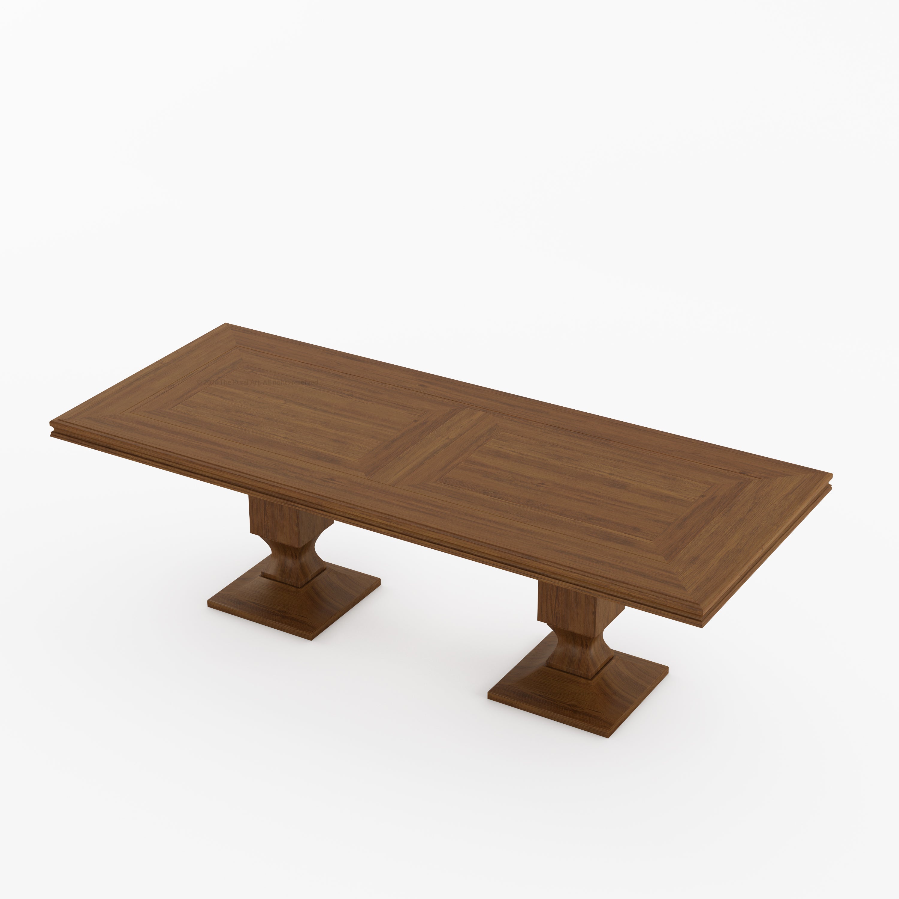 Carlsbad Double Pedestal Solid Wood Dining Table
